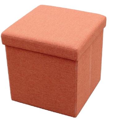 China Foldable Storage Wholesale Canvas Fabric Storage Stool Box Sofa Stool for sale