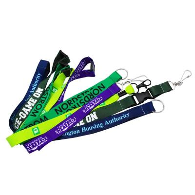 China Professional Wholesale Sublimation Lanyard With Removable Snap Safety Buckle Lanyards Polyester Lanyard for sale