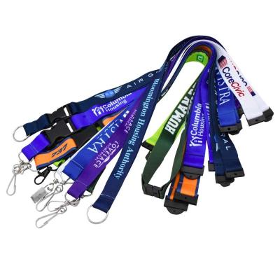 China Professional Custom Sublimation Lanyards With Logo Custom Safety Breakaway Neck Polyester Lanyard for sale