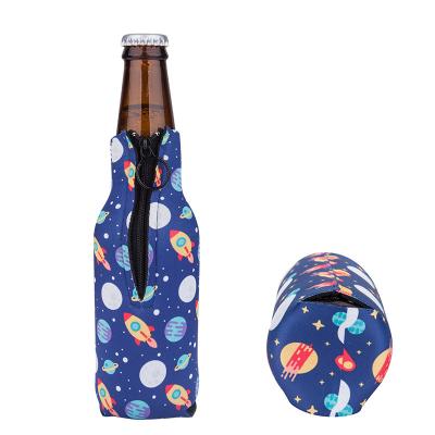 China Waterproof High Quality Reusable Customize Color Wedding Party Neoprene Beer Bottle Holder for sale