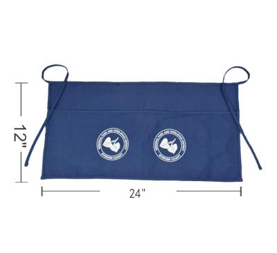 China Durable Aprons Bistro Restaurant Waiter Half Waist Apron Gardening Apron for sale