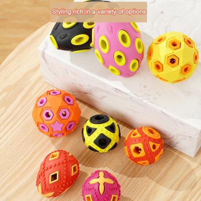 China Natural Rubber Luminescence Dog Toy Ball Bite Molar Teething To Play Pet Big Dog Small Dog Toy Ball for sale