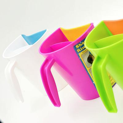 China Flexible Edge Shapes 1/4 Leakproof Bond Shampoo / Shampoo Rinse Cup Plastic Rinser for sale