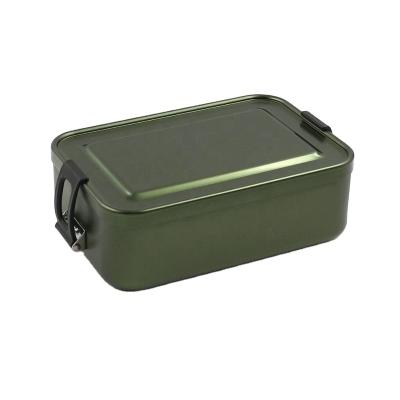 China Selling Aluminum Survival Kit Lunch Bento Box /mailbox of 2019 Best Freshness Conservation Adventurer Mess Aluminum Canister Shaped Canister Mess Box for sale