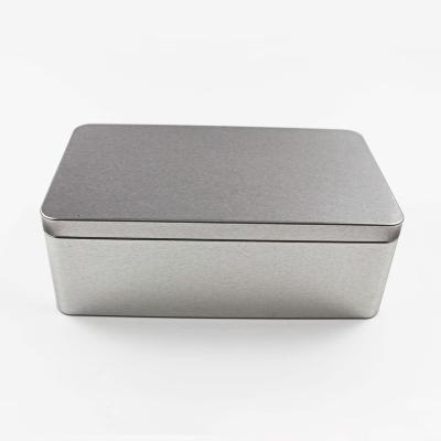 China Recycled Materials Custom Design Metal Rectangle Gift Tin Box For Packaging for sale