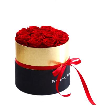 China Single Rose Preserved In Box New Hot 2020 Turned Flower Box Flower Box Valentine Gifts In Box Forever for sale