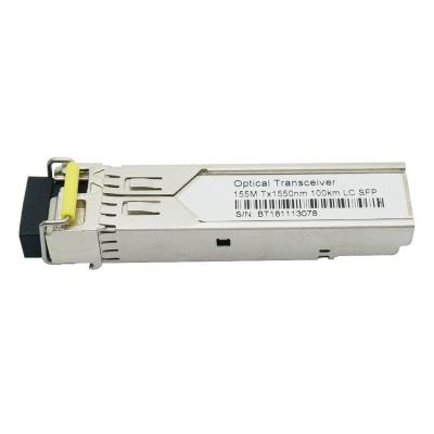 China Communication Base Station 1G 1000BASE-BX Single Core WDM 1.25G 1310nm/1550nm 20km BiDi SFP LC/SC for sale