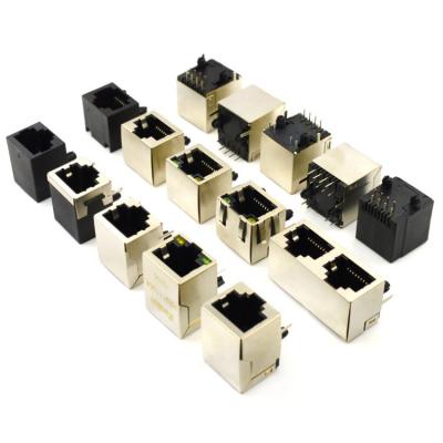 China audio & Video Ethernet PCB Modular Magnetics RJ45 Shielded 8p8c Cat5 RJ45 Jack Connector Plug Cable For Network for sale