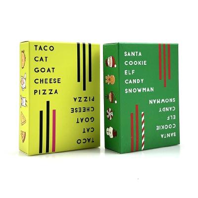 China Taco Cat Goat Cheese Pizza Card Game Santa Cookie Elf Candy Paper English Board Game for sale