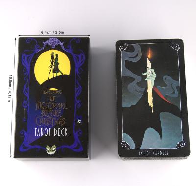 China Bundle Nightmare Before Christmas Tarot Deck Board Game Divination and Guide 78 Deck of Cards and Card Game for sale