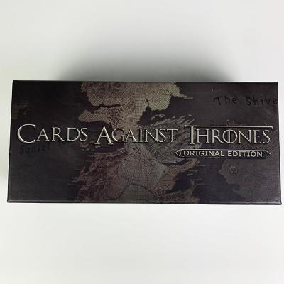 China Entertaiment Game Cards Wholesale Or Retail Cards Against The Throne Of Games For Adult Party OEM ODM Card Game Customization Ready To Ship for sale