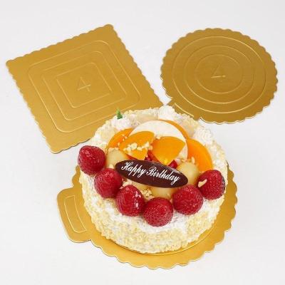 China Homemade Baking Paper Food Grade Cardboard Cake Parchment Gold Paper Board for sale