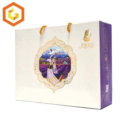 China Wholesale Cheap Price Luxury Gift Recyclable Custom Printed Kraft Paper Shopping Bag With Your Own Logo for sale