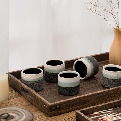 China Wholesale Fancy Style Home Decoration Voucher Nordic Modern Round Candle Container Small Ceramic Candle Jar for sale