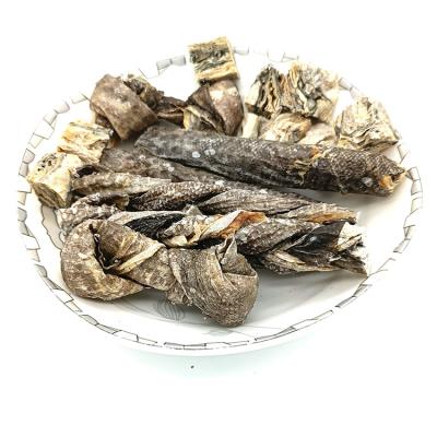 China Sustainable Factory Manufacture Various Fish Skin Series Skins Fish Dried Fish Skin For Dog Snack for sale