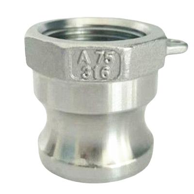 China Oil Stainless Steel Type A Camlock Quick Coupling Quick Connector for sale