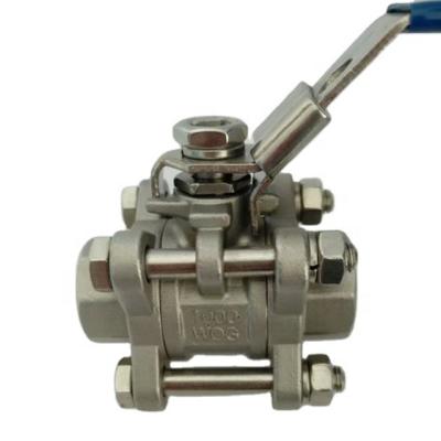 China 1000 General WHEEL Ball Valves DN15-DN100 CF8M 3PC for sale