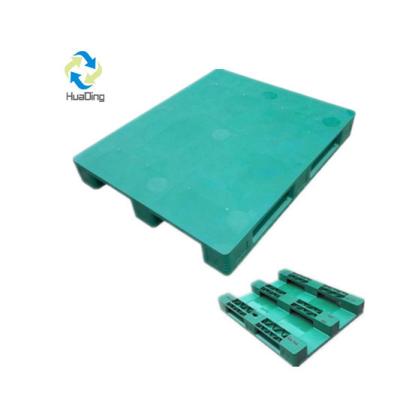 China 6T Static Load Four Way Entry Flat Plastic Pallets for Heavy Duty Warehouse Storage for sale