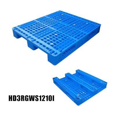 China Hand Lift and Electric Forklift Compatible Euro HDPE Plastic Pallet with Custom Logo for sale