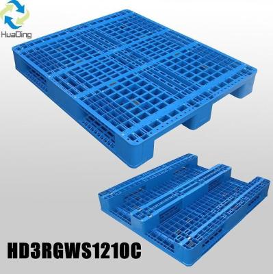 China HUADING Hygiene HDPE Food-Grade Plastic Pallets Steel Reinforced Static Load 6t 21±0.5kg for sale