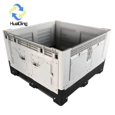 China Multi-Purpose Storage Solution Single Faced Style Collapsible Plastic Box Pallet for sale