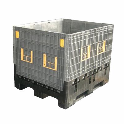 China Collapsible Pallet Container 1200*1000*1000 for Furniture Storage Heavy Duty Plastic Box for sale