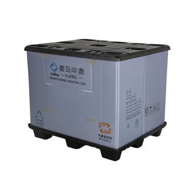 China Autoparteile Plastikpalettenbox mit 4 Tonnen statischer und 1,2 Tonnen dynamischer Belastung 1200x1000mm zu verkaufen