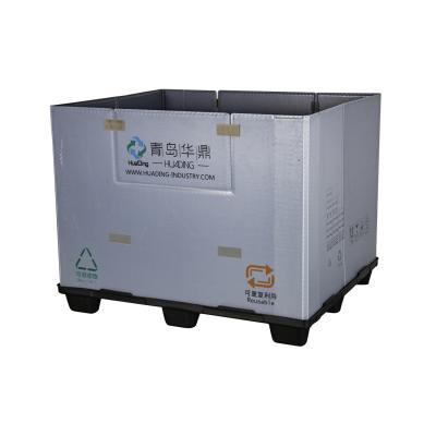 China Caja de embalaje de paletas de plástico plegable para almacenamiento de vehículos Tamaño personalizado Embalaje de baterías AA en venta