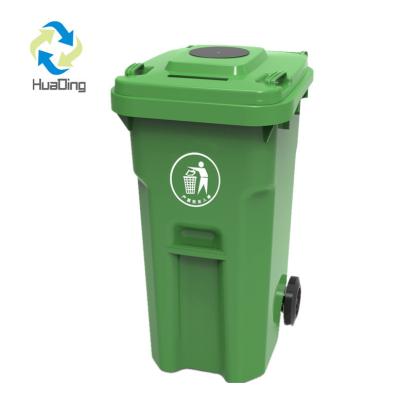 China Convenient Induction Type Recycling Waste Bin with 2 Wheels and Labeling Options for sale