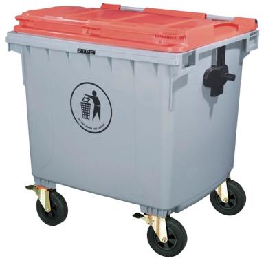 China 1100L Outdoor Plastic Recycling Waste Bins for Sustainable Garbage Management System for sale