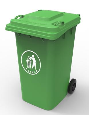 China 240L Plastic Garbage Containers with Wheels Standing Structure 10.6KG for sale