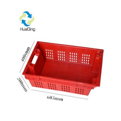 China 1T Capacity Plastic Misplaced Basket Crates for Food and Vegetables In Racking System for sale