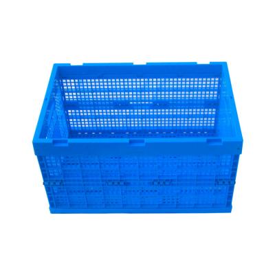 China Collapsible Plastic Crates for Fruit Insertable Solid Nesting Turnover Moving Box for sale