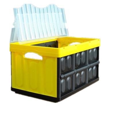 China Collapsible Home Storage Container Box with Door Lock and Easy Assembly 530*360*300 mm for sale