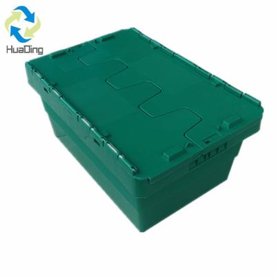 China Stackable 5 Layers PP 68L 70L Plastic Turnover Box Storage Tote Box for Industrial for sale