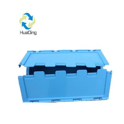 China Chemical Warehouse Heavy Duty Moving Boxes with Attached Lid Industrial Containers for sale