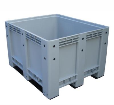 China 1200*1000*760mm Large Plastic Pallet Box with Labeling Options and Dynamic Load 1T for sale