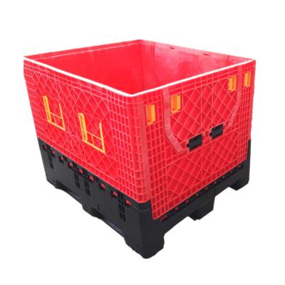 China Static Load 4T HDPE Collapsible Pallet Box for Industrial Storage and Transportation for sale