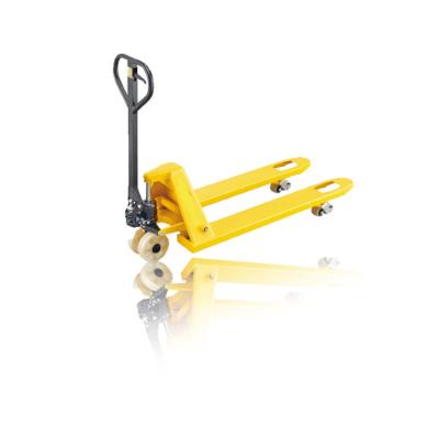 China Yellow 3000kg 3-position Handle Hand Pallet Truck for Heavy Loads and Easy Operation for sale