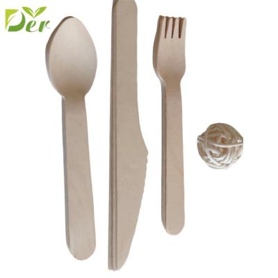 China High quality stocked hot sale disposable wooden fork andwooden french fries fork wooden cutlery for sale