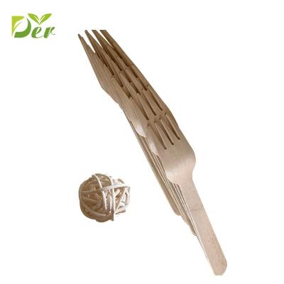 China Disposable Disposable Cutlery Wooden Fork for sale