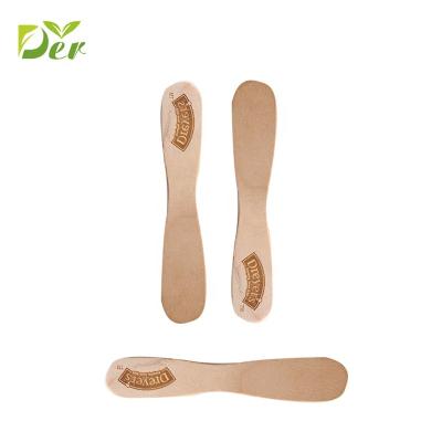 China Sustainable Hot Sale Disposable Mini Birch Popsicle Wooden Spoons for sale