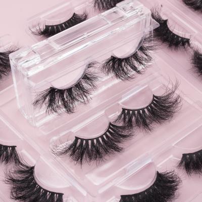 China Worldbeauty Thick High Quality 25mm Fluffy 3D Mink Lashes Mink Eyelash Vendor for sale