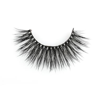 China Worldbeauty 3D Cashmere Natural Long Light Lashes Flat Strip Lashes for sale