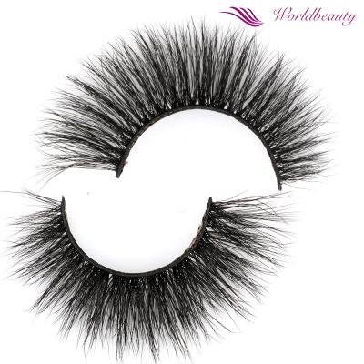 China Wholesale worldbeauty 3D effect strip feather full lashes faux mink lashes fluffy korean silk vegan faux eyelashes handmade lashes for sale