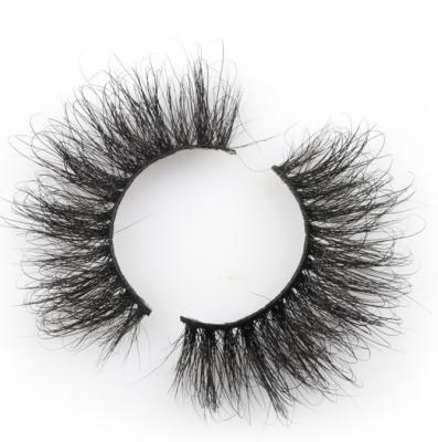 China Long Natural Mink Lashes High Quality Private Label Mink Eyelashes Natural Look Lashes 3D Mink Lashes Luxury Cotton Strip for sale