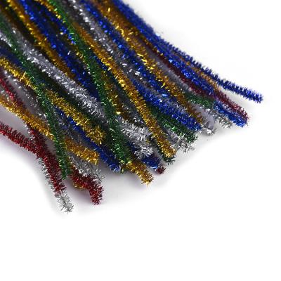 China Diy Craft Art Hot Sale Chenille Stem/Tinsel Chenille Stem /Glitter Stem Pipe Pipe Removers for Arts and Crafts for sale