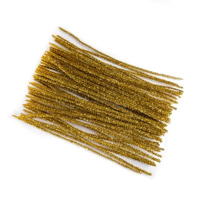 China Wholesale Cheap Diy Handcraft Tinsel Chenille Glitter For Kids Craft Art DIY Toy 30Mm Glitter Felt Chenille Rods for sale