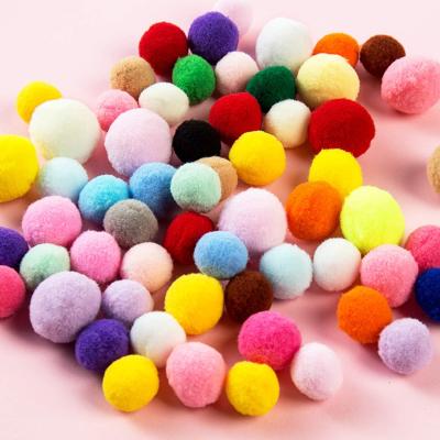 China Wholesale DIY Craft Accessories 3Cm Colorful Soft And Safe Handmade Arts Pom Poms for sale