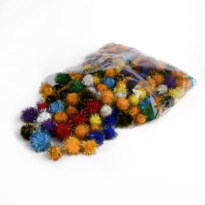 China DIY Handcraft or Festival Decoration Fashion Accessories Christmas Decorations Craft Glitter Pom Poms for sale